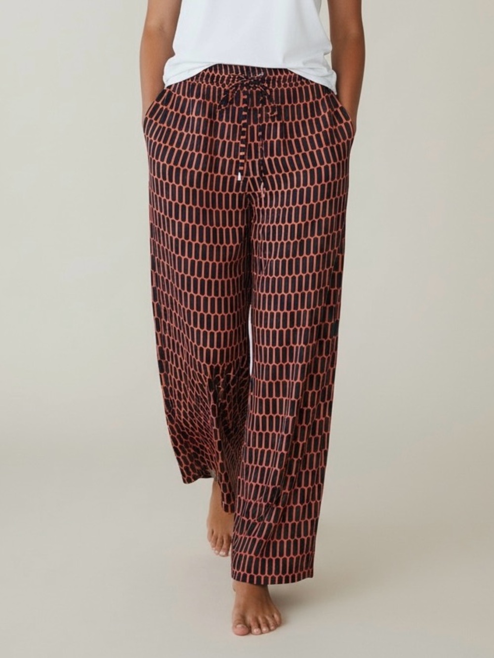 Michael Kors Wide Leg Silky  Summer Pants Size 8 Loungewear
